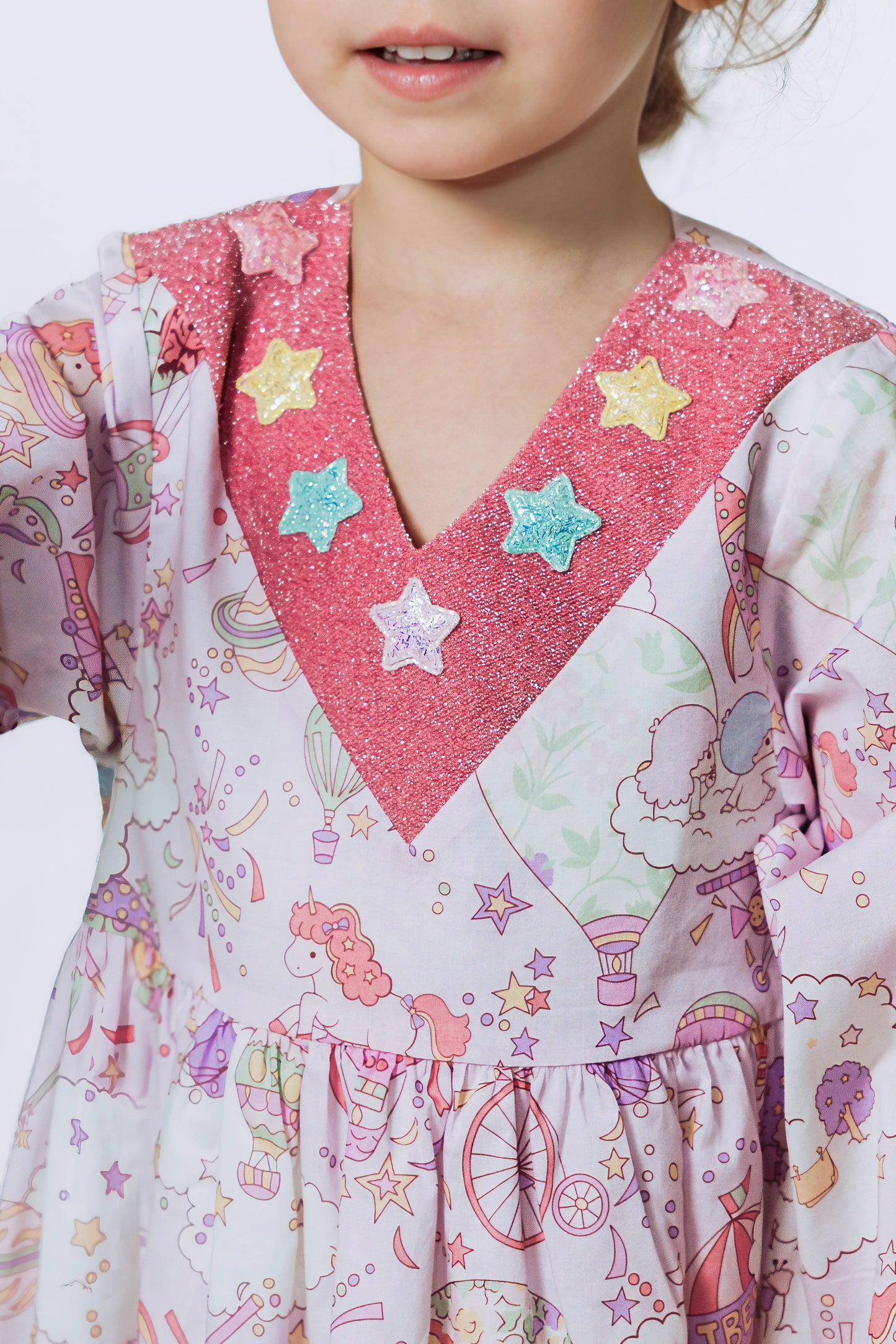 Sparkly Hearts Infant Jalabiya