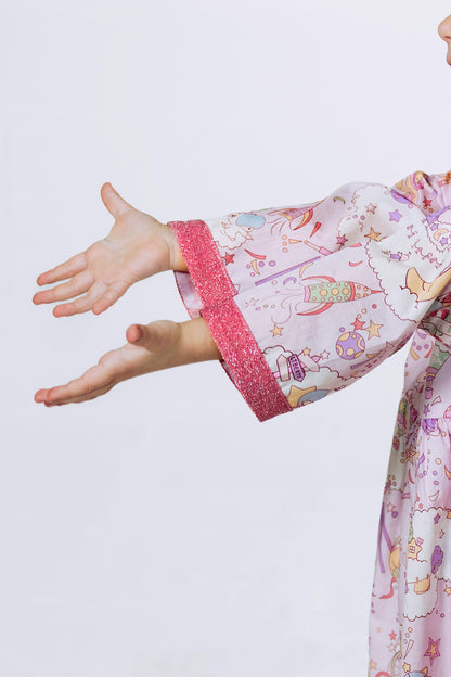 Sparkly Hearts Infant Jalabiya