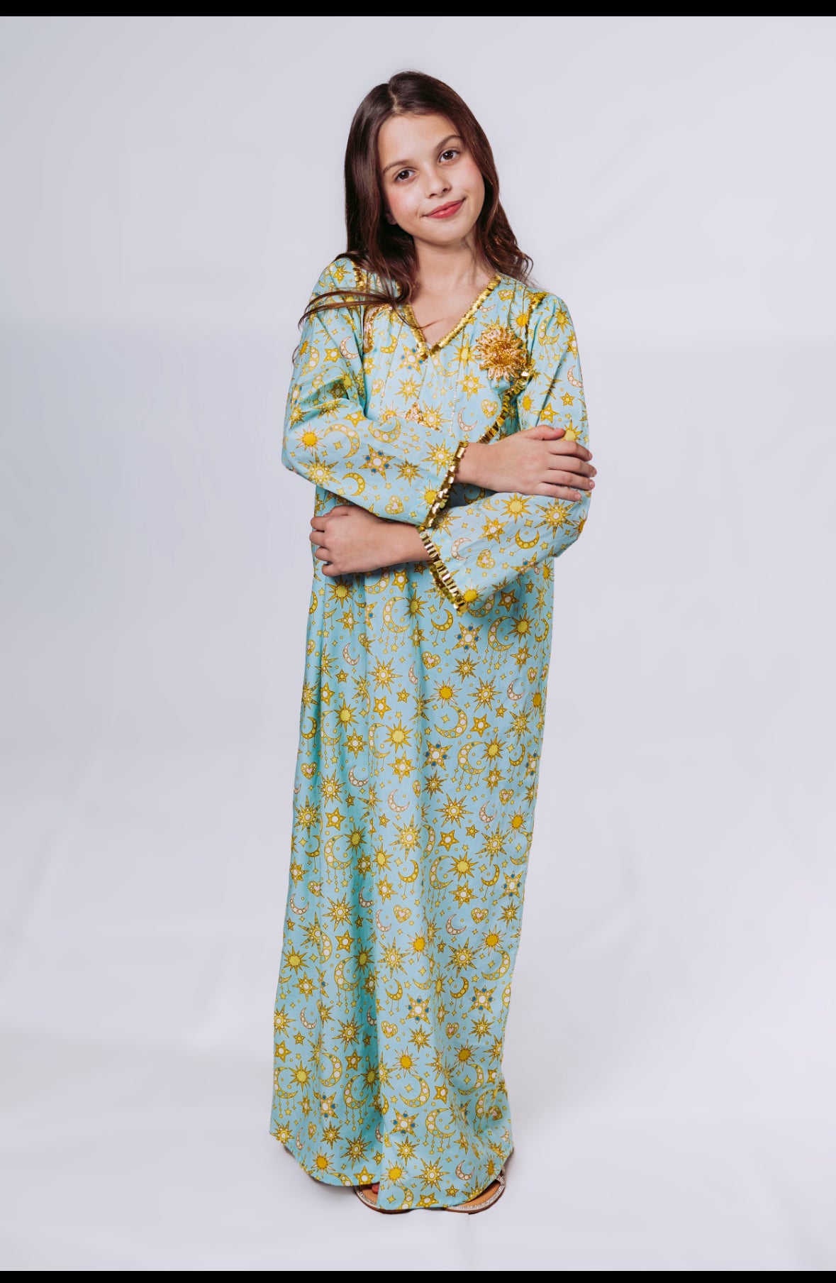 Whimsical Blue Children’s Jalabiya